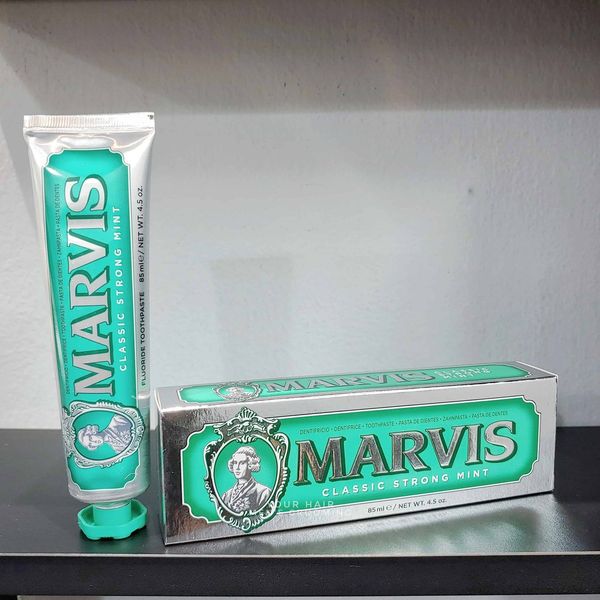  Kem đánh răng Marvis Classic Strong Mint - 25ml & 85ml | Mùi Bạc hà 