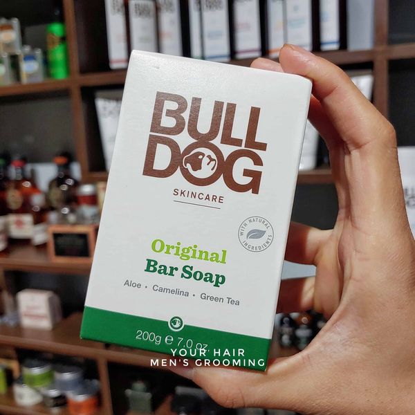  Xà phòng dưỡng ẩm da mặt & cơ thể cho da thường Bulldog Original Bar Soap - 200g 