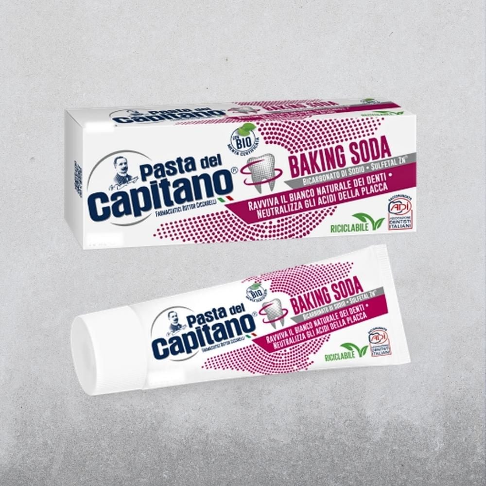 Kem đánh răng Pasta del Capitano Baking Soda - 100ml