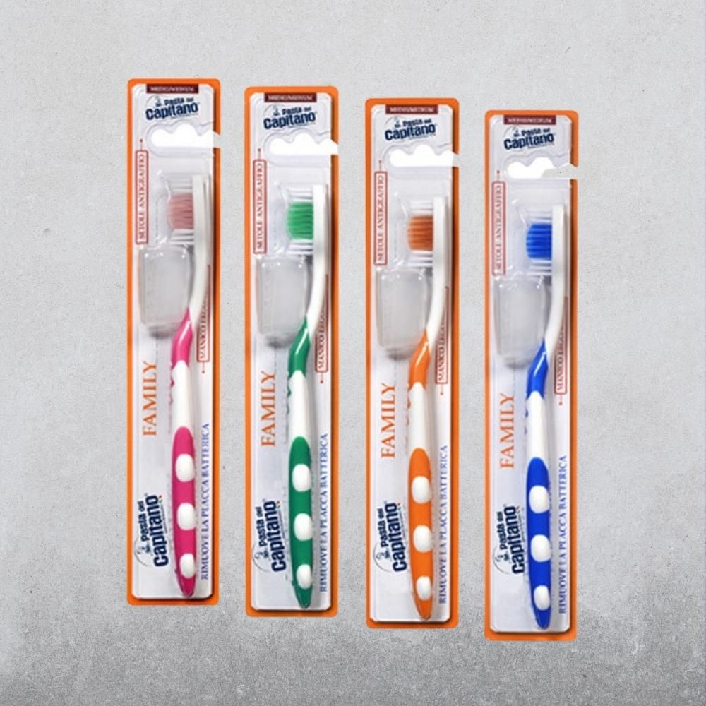 Bàn chải Pasta Del Capitano Family Medium - Lông mềm vừa