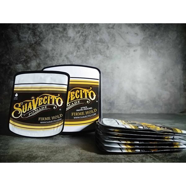  SUAVECITO FIRME (STRONG) HOLD POMADE TRAVEL TIN - 8 PACK 