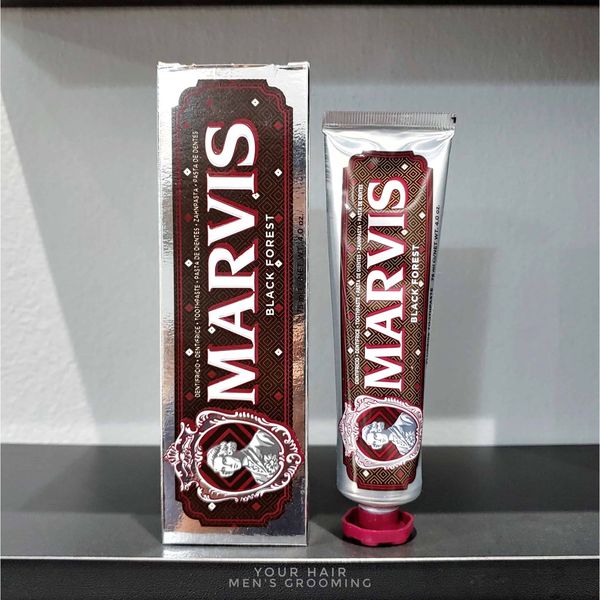  Kem đánh răng Marvis Black Forest - 75ml | Mùi Bạc hà với Socola đen & hoa anh đào. 