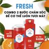 COMBO Hương Fresh Tươi Mát | Sữa Tắm & Lăn Khử Mùi Old Spice Fresh High Endurance