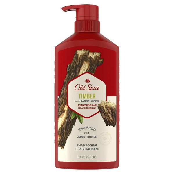  Dầu gội kèm dầu xả 2in1 Old Spice Shampoo & Conditioner Timber - 650ml 