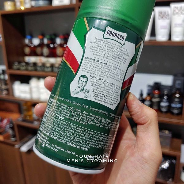  Bọt cạo râu Proraso Shaving Foam Refresh 300ml | Mùi Bạch đàn - Eucalyptus 