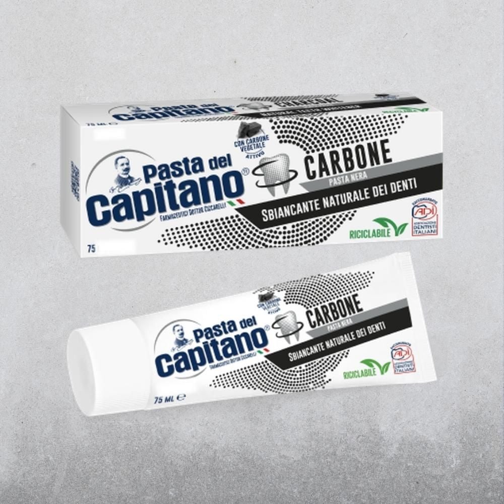 Kem đánh răng Pasta del Capitano CHARCOAL than hoạt tính - 100ml