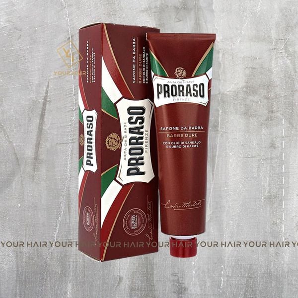  Kem cạo râu cho râu dày cứng Proraso Shave Cream Tube Nourishing 150ml | Mùi Gỗ đàn hương - Sandalwood 