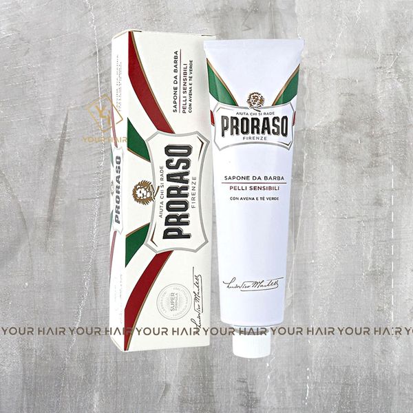  Kem cạo râu cho da nhạy cảm Proraso Shave Cream Tube Sensitive Skin - 150ml | Mùi Táo, Chanh - Apple, Lime 