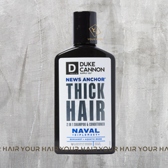 Dầu gội xả 2 trong 1 Duke Cannon NEWS ANCHOR 2-IN-1 HAIR WASH - Naval Diplomacy - 295 ml