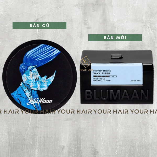  Sáp vuốt tóc BluMaan Wax Fiber - (Blumaan Tê Giác bản mới) - 71gr 