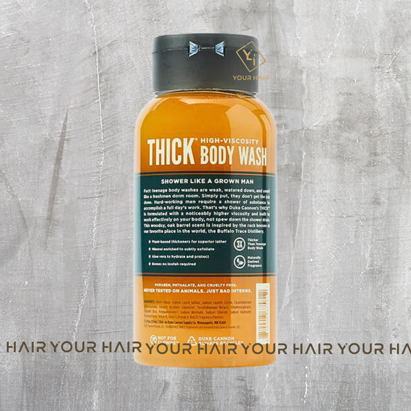  Sữa tắm Duke Cannon THICK HIGH - VISCOSITY BODY WASH – 517ML | BUFFALO TRACE - BOURBON OAK BARREL 
