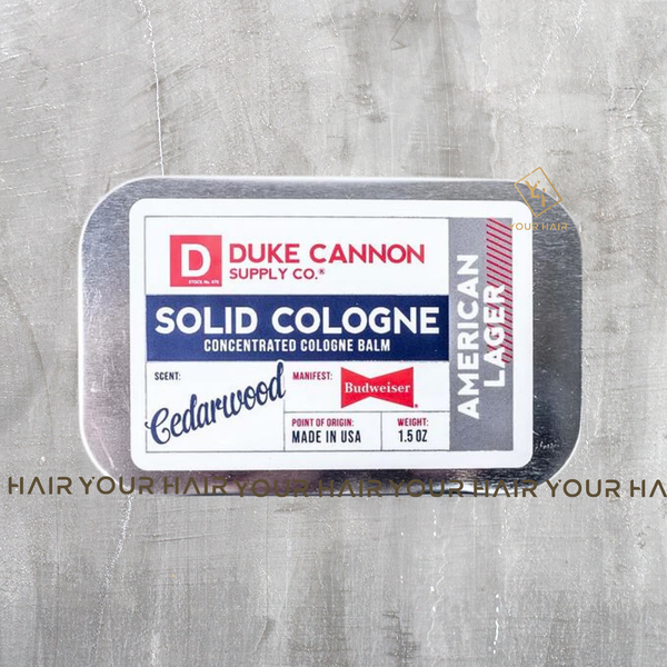  Nước hoa khô Duke Cannon SOLID COLOGNE - American Lager - 42gr | Mùi Hương Gỗ Tuyết Tùng 