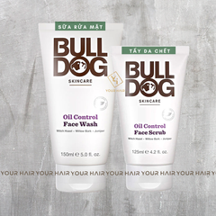 [COMBO da dầu] Sữa rửa mặt Face Wash 150ml và Tẩy da chết Face Scrub 125ml | Bulldog Oil Control