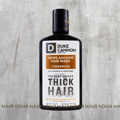 Dầu gội xả 2 trong 1 Duke Cannon NEWS ANCHOR 2-IN-1 HAIR WASH - CEDARWOOD - 295 ml