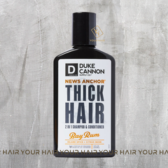 Dầu gội xả 2 trong 1 Duke Cannon NEWS ANCHOR 2-IN-1 HAIR WASH - Bay Rum - 295 ml