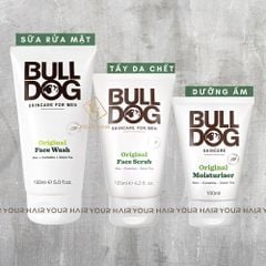 [COMBO da thường] Sửa rửa mặt + Tẩy da chết + Dưỡng ẩm | Bulldog Original Face Wash + Scrub + Moisturisers