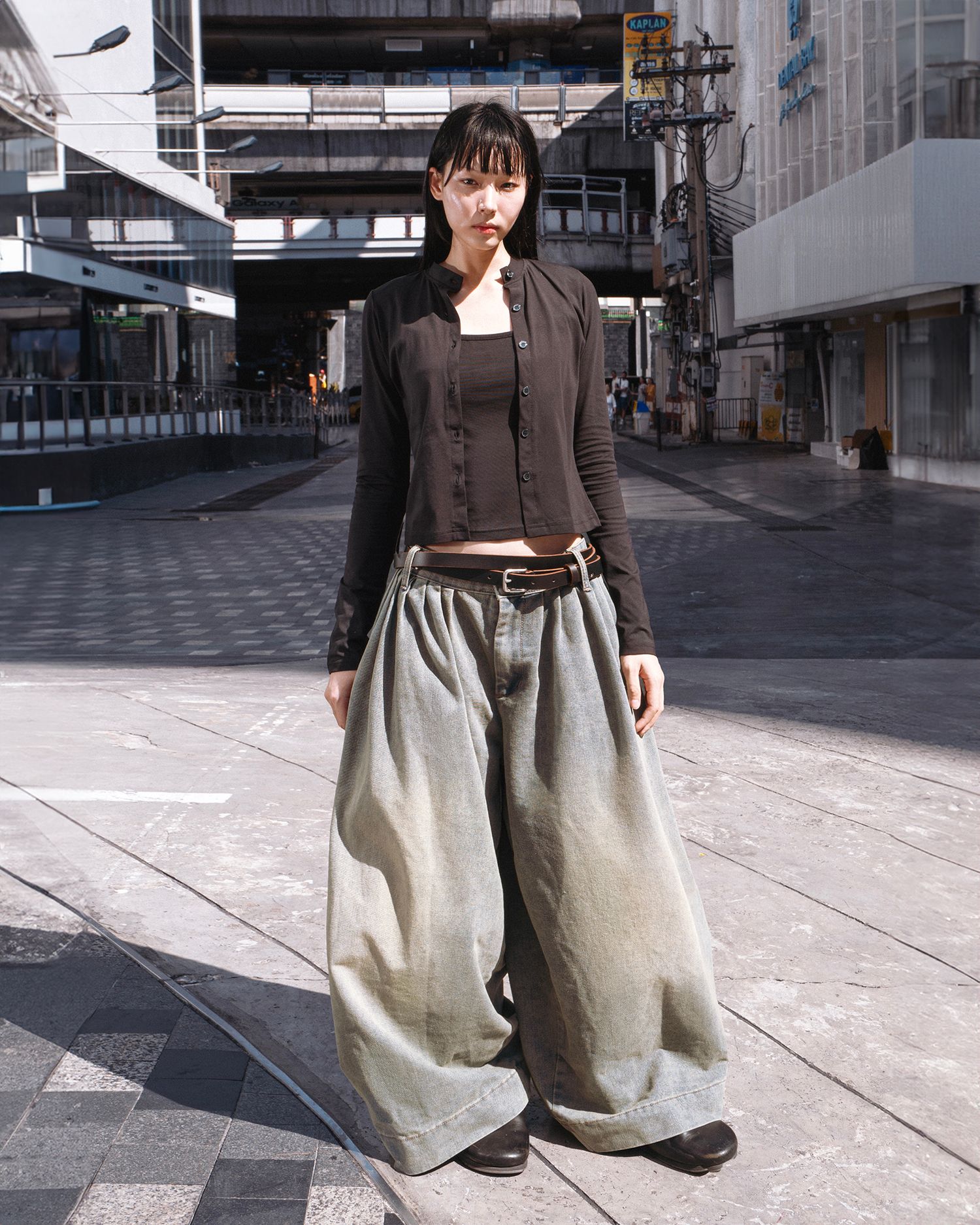 9WIDE PANTS DENIM