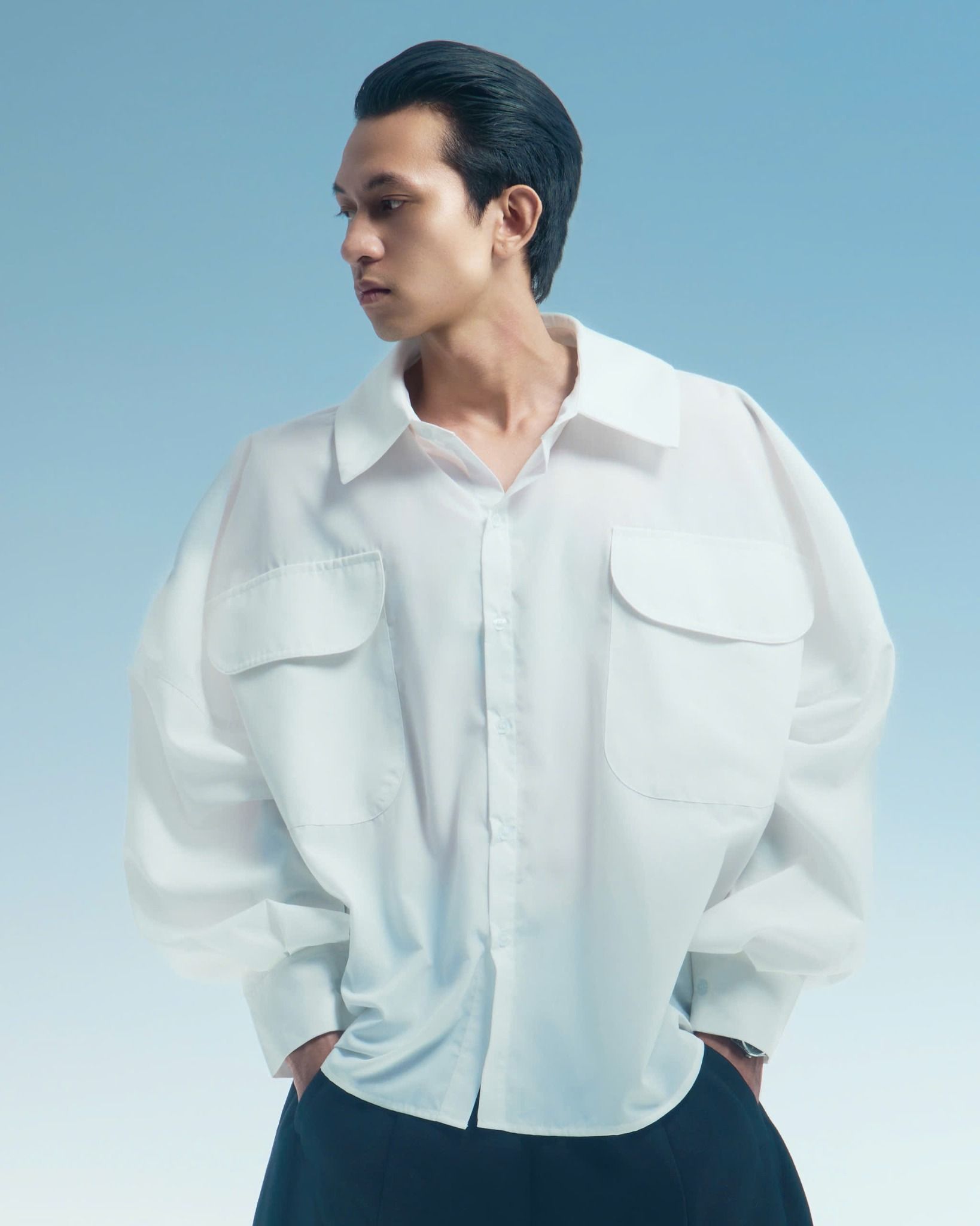 OVERSIZED BUTTON-UP SHIRT