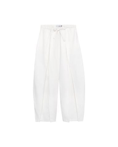  LINEN BOX PLEATED PANTS 