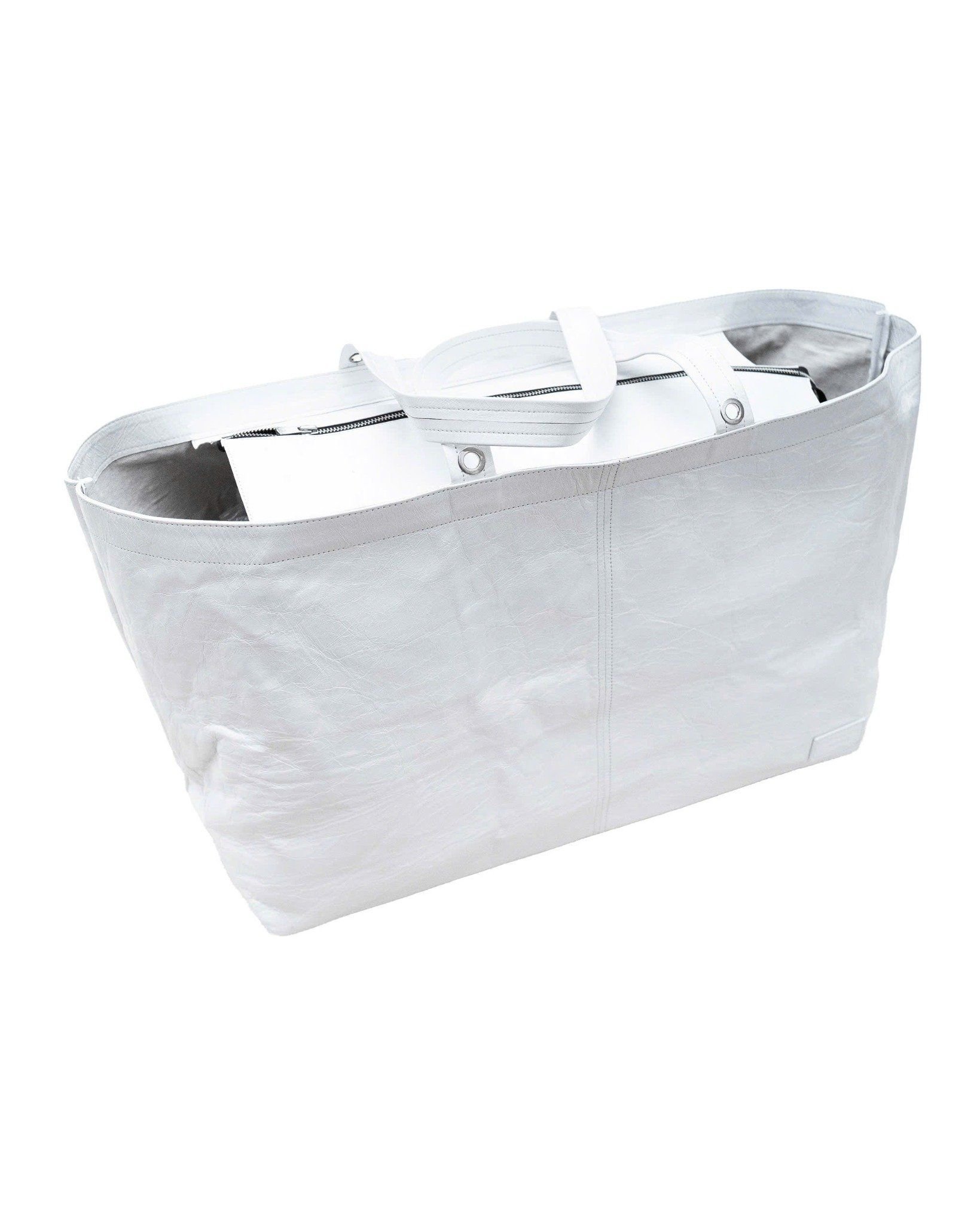 WHITE LEATHER BAG