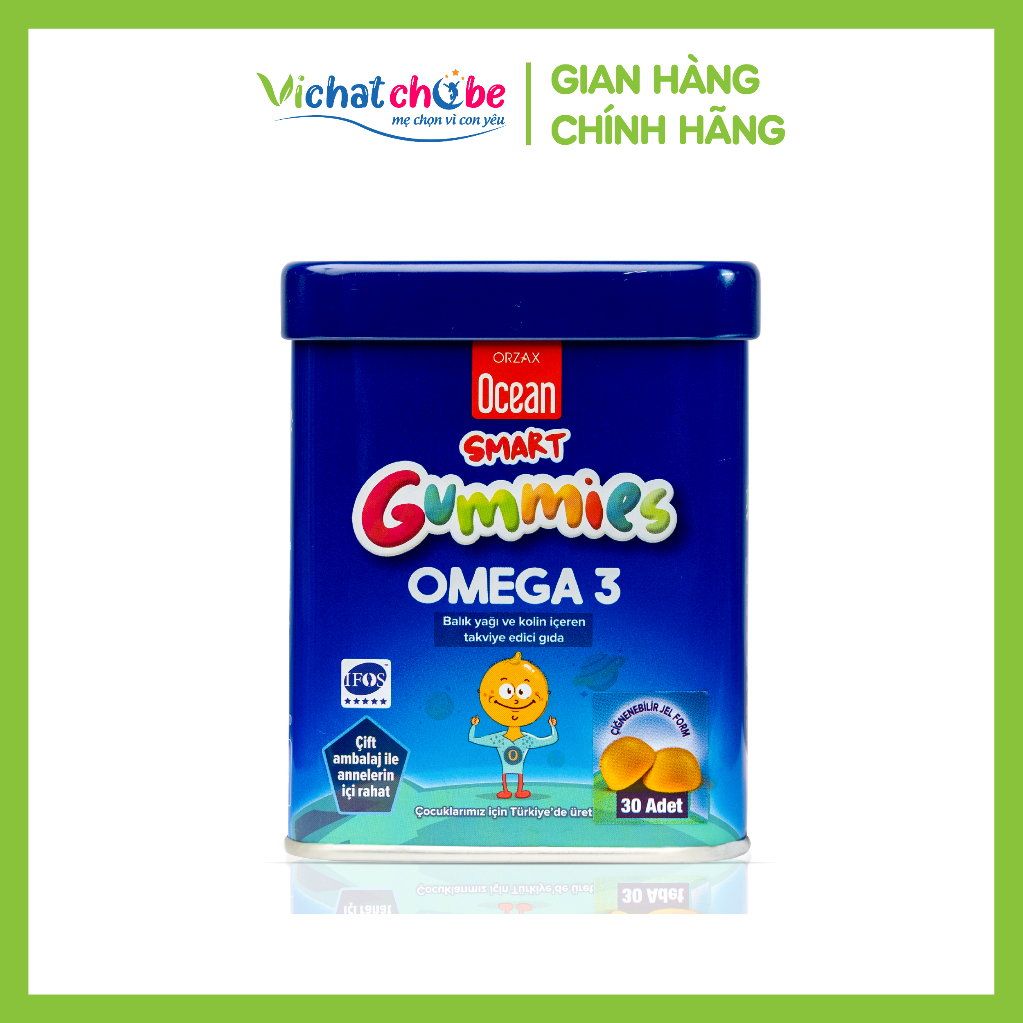 Ocean Smart Gummies Omega 3 Cho Trẻ Phát Triển Trí Não Và Thị Lực