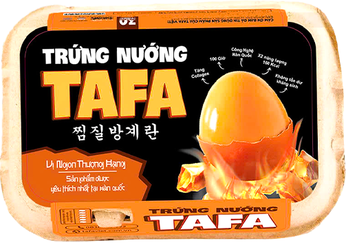 Trứng gà nướng cao cấp Tafa ăn liền hộp 6 quả, 100% date mới, Gấp đôi dinh dưỡng