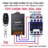  Công tắc điều khiển từ xa 3 pha 380v 100m công suất lớn 