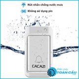  Chuông cửa không dây CACAZI bản 35 có nút ấn không cần dùng pin năm 2023 