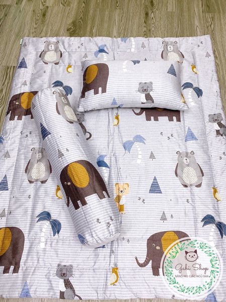  Set Bé Đi Học 11 - Voi Nâu 