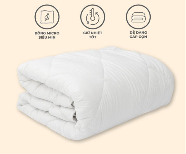  Ruột chăn Đông Gabi Bedding - Gòn Lông Vũ- cao cấp Siêu mềm mại, giữ nhiệt tốt chuẩn khách sạn 