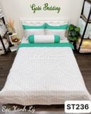  Satin Sọc Xanh Lý 