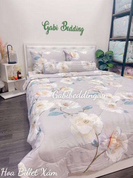  Tencel Hoa Billet Xám 