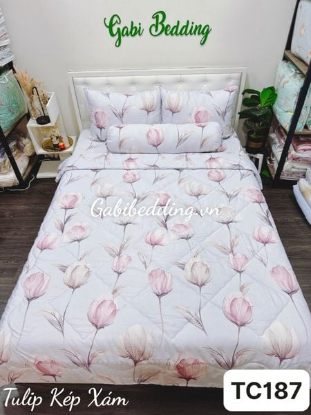  Tencel Tulip Kép Xám 