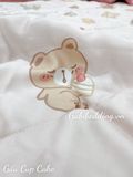  Lụa Tơ Tằm Gấu Cup Cake 