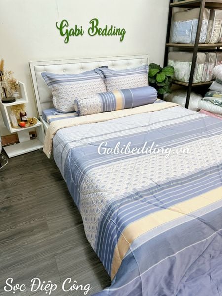  Lụa Tơ Tằm Sọc Điệp Công 