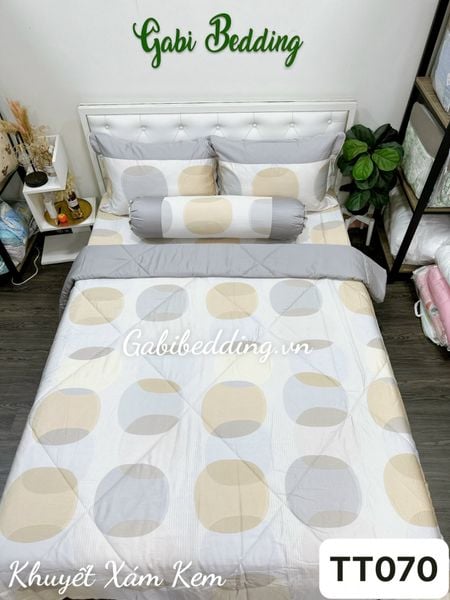  Lụa Tơ Tằm Khuyết Xám Kem 