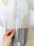  Lụa Tơ Tằm Khuyết Xám Kem 