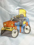  Lụa Tơ Tằm Xe Cẩu Xanh 