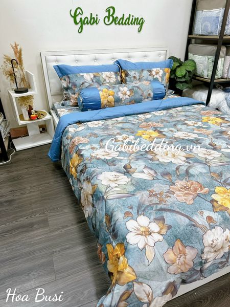  Lụa Tơ Tằm Hoa Busi 