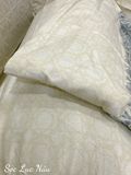  Tencel Sọc Lục Nâu 