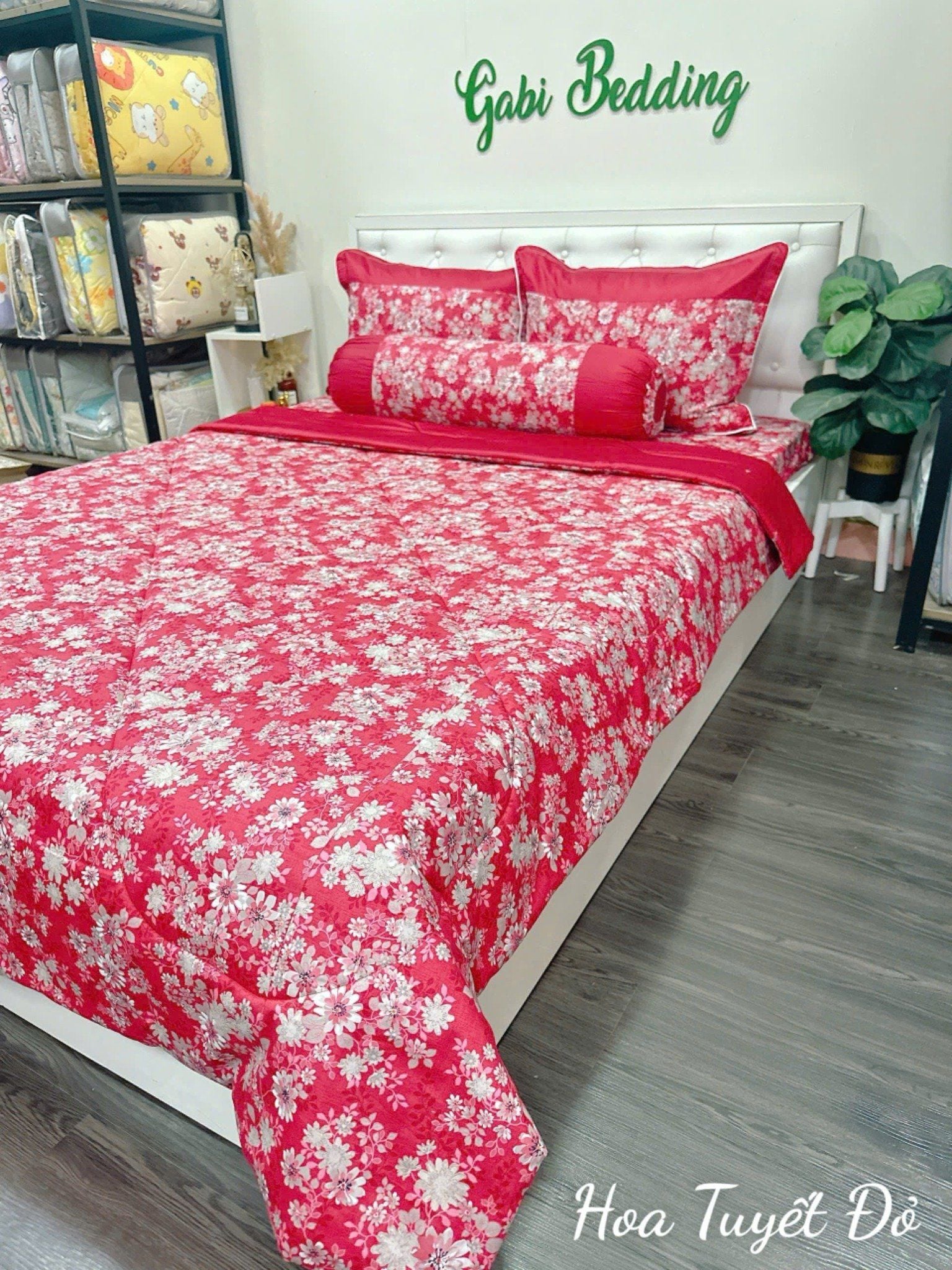  Satin Hoa Tuyết Đỏ 