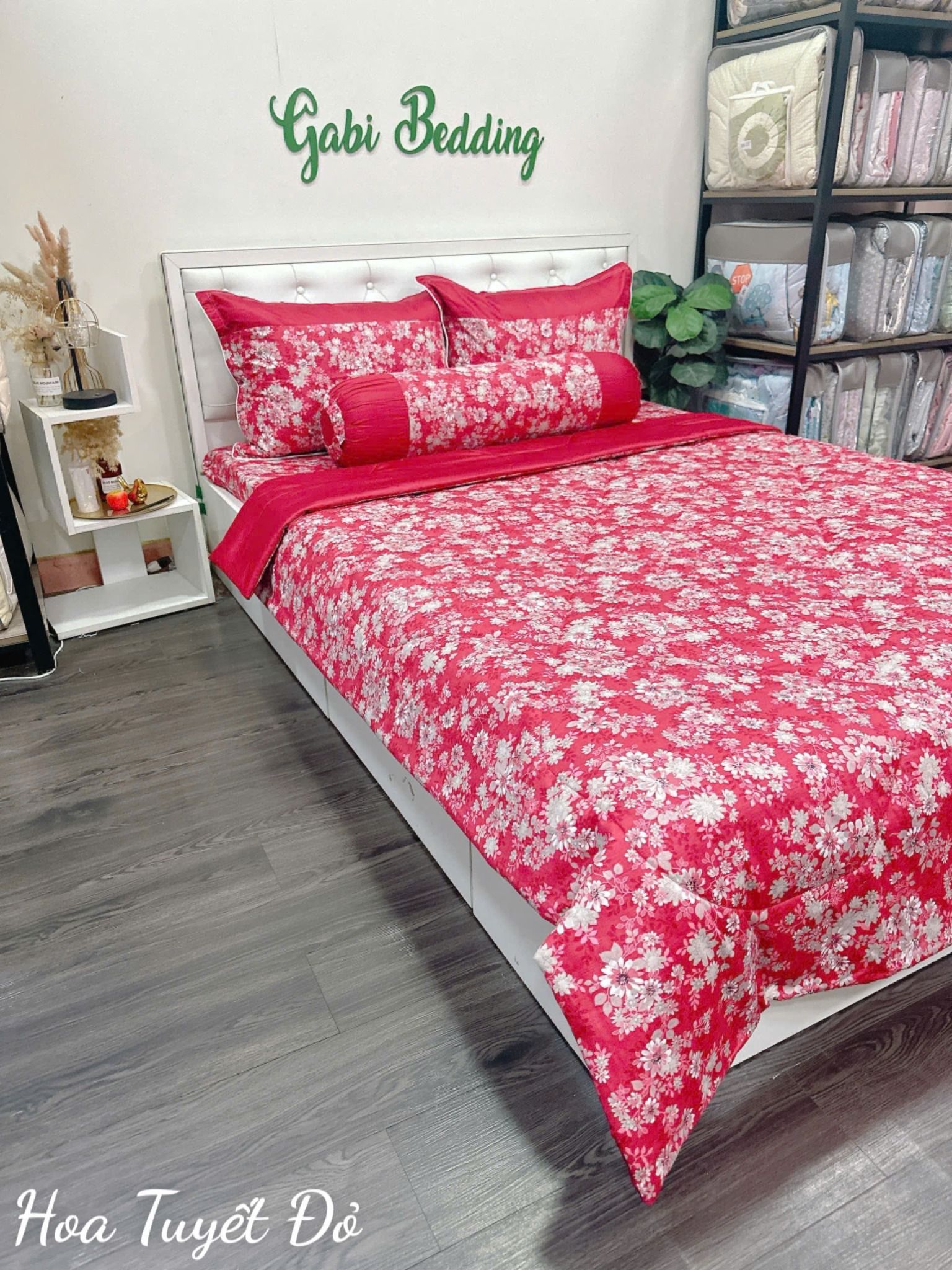  Satin Hoa Tuyết Đỏ 