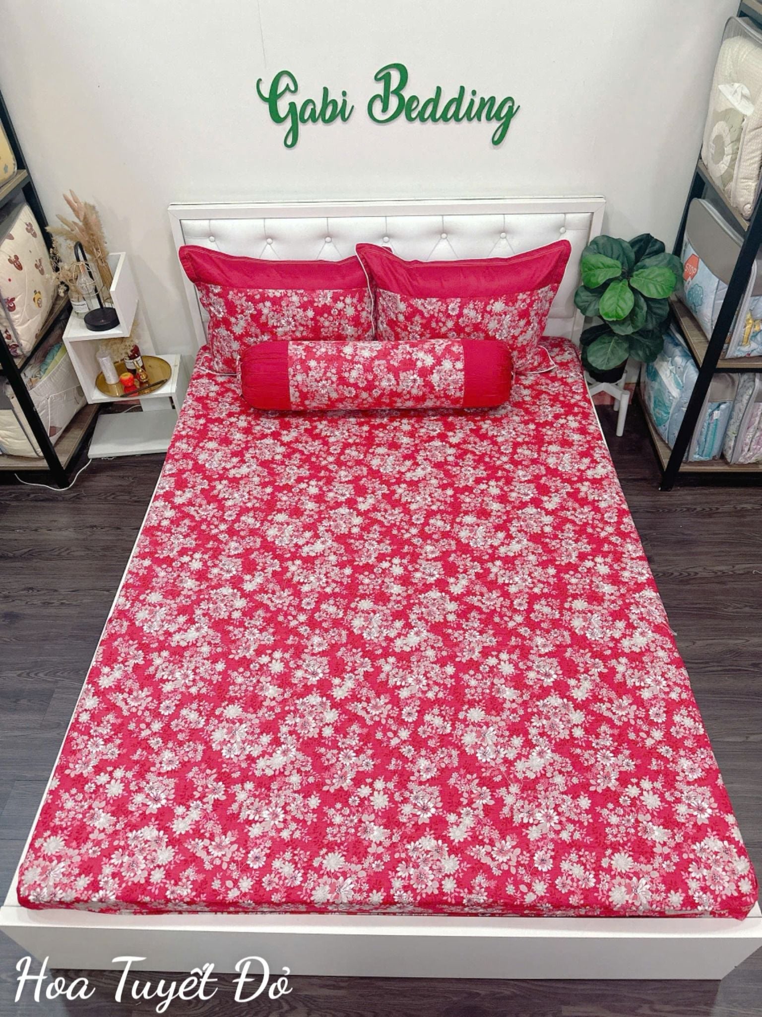  Satin Hoa Tuyết Đỏ 