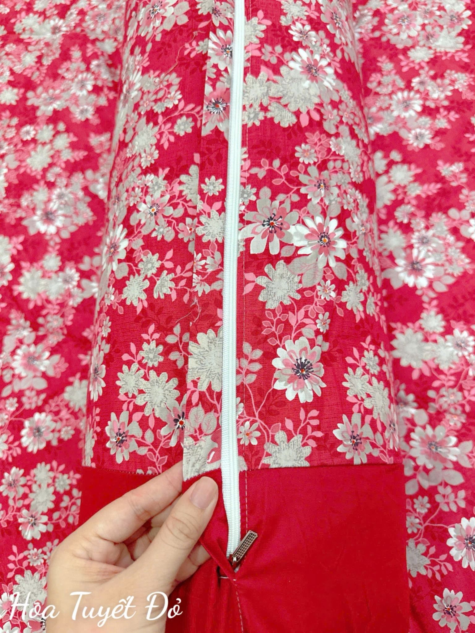  Satin Hoa Tuyết Đỏ 