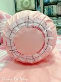  Satin Vuông Đỏ Hồng 