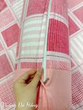  Satin Vuông Đỏ Hồng 