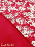  Satin Tuyết Mai Đỏ 