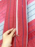  Satin Sọc Đỏ Đôi 
