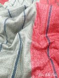  Satin Sọc Đỏ Đôi 