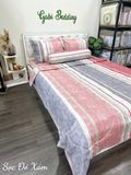  Satin Sọc Đỏ Xám 